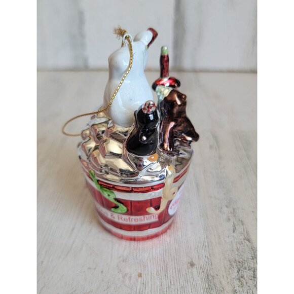 Vintage coca cola coke ceramic seal penguin Walrus ornament Xmas unique - Picture 3 of 8